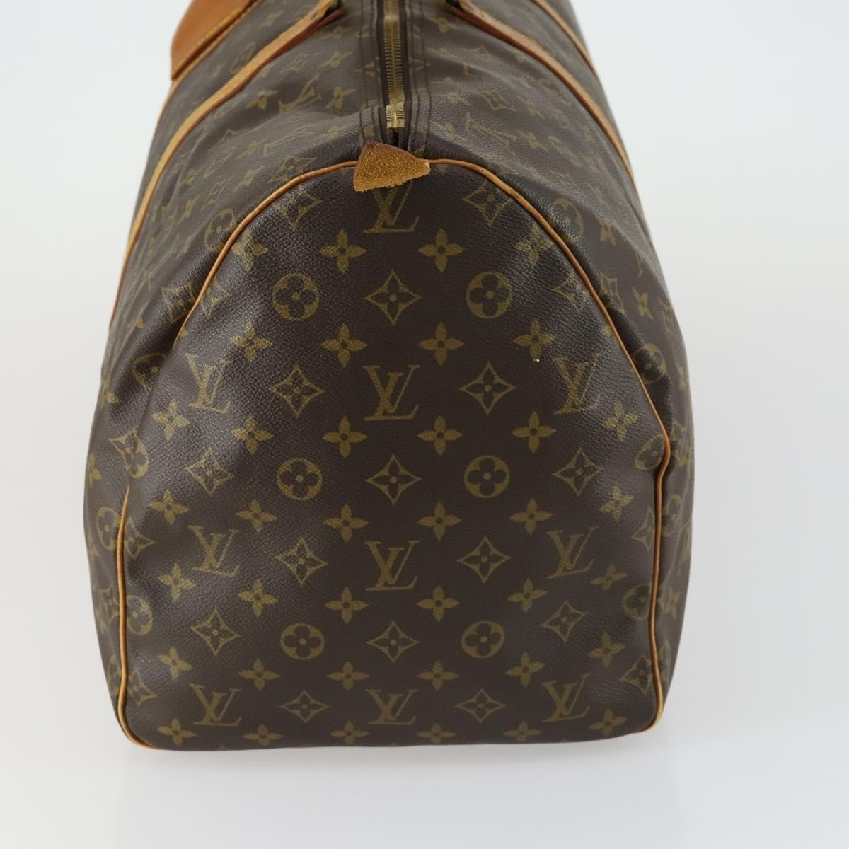 Louis Vuitton Keepall Bag Monogram Canvas Brown Canvas Travel Bag Bag (Authentic Pre-Loved)