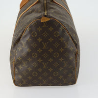 Louis Vuitton Keepall Bag Monogram Canvas Brown Canvas Travel Bag Bag (Authentic Pre-Loved)