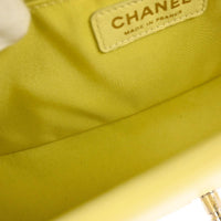 Chanel Boy Flap Bag Quilted Lambskin Yellow Leather Shoulder Bag Bag (Authentic Pre-Loved)
