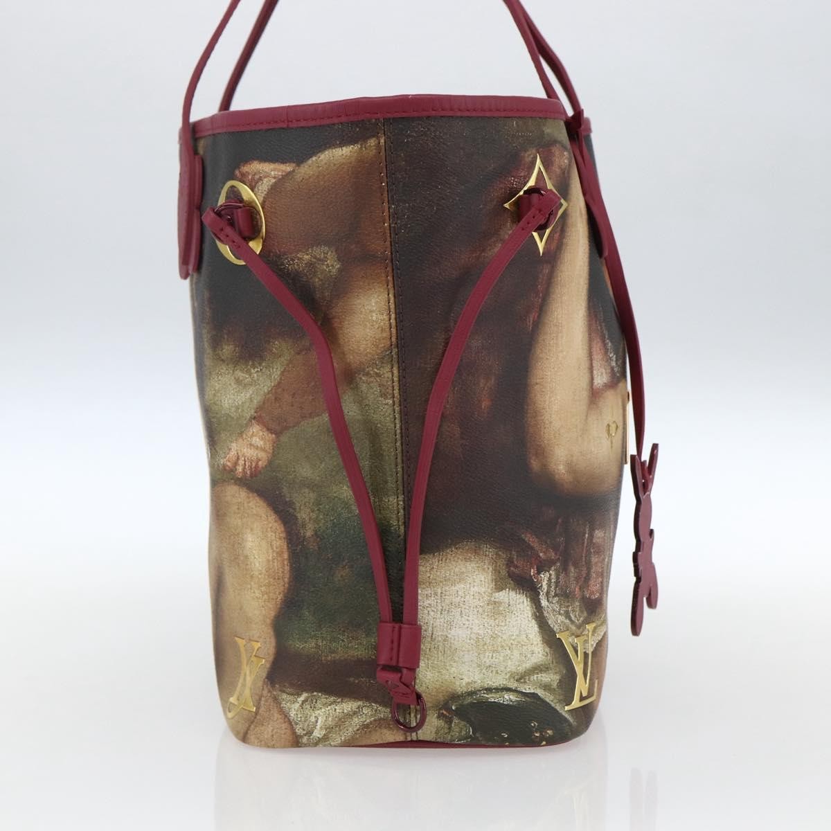 Louis Vuitton Neverfull Nm Tote Limited Edition Jeff Koons Titian Print Canvas Multicolour Canvas Tote Bag Bag (Authentic Pre-Loved)