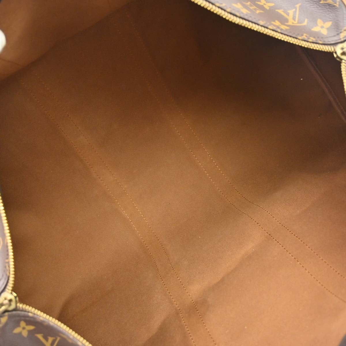 Louis Vuitton Keepall Bandouliere Bag Monogram Canvas Brown Canvas Travel Bag Bag (Pre-Loved)