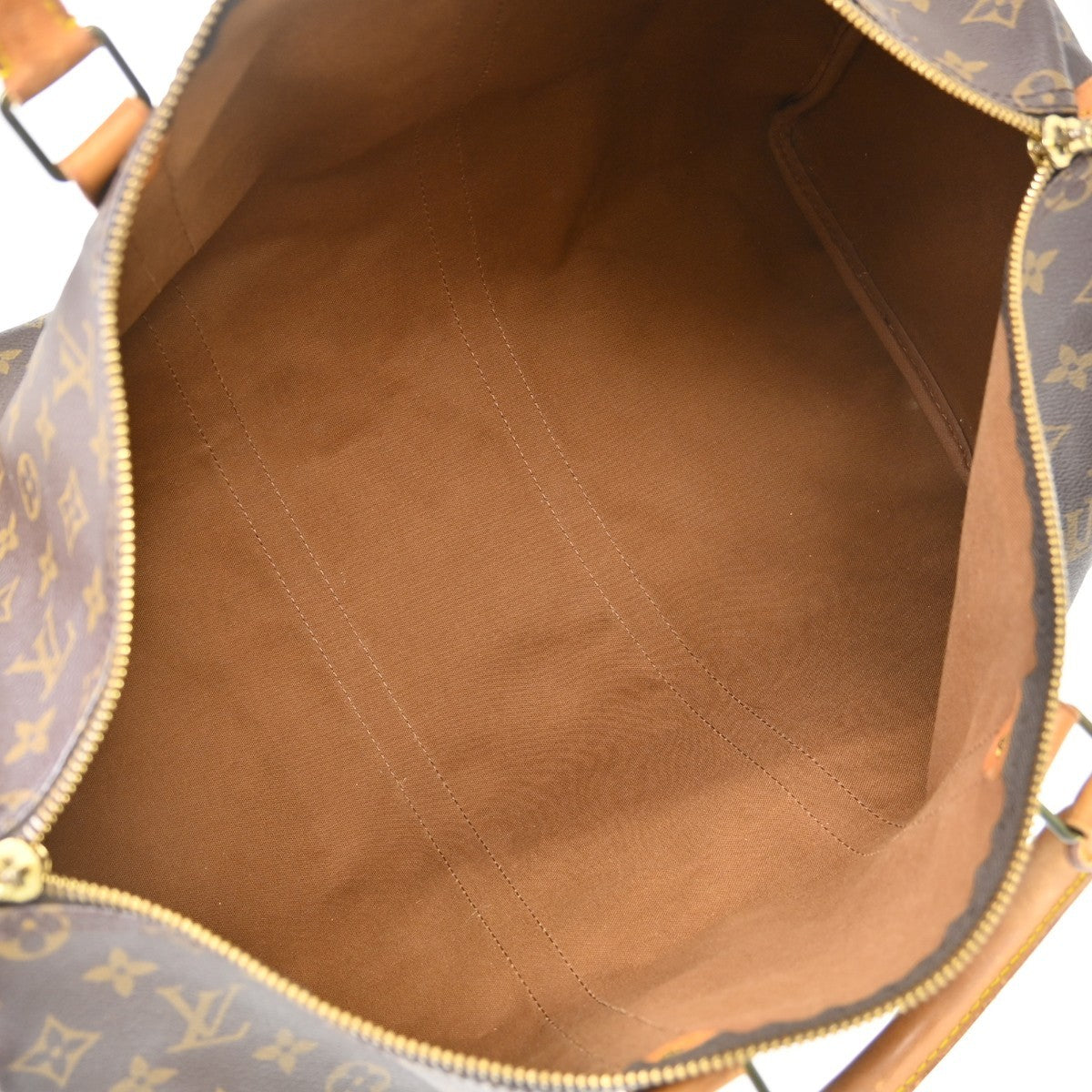 Louis Vuitton Keepall Bag Monogram Canvas Brown Canvas Travel Bag Bag (Authentic Pre-Loved)