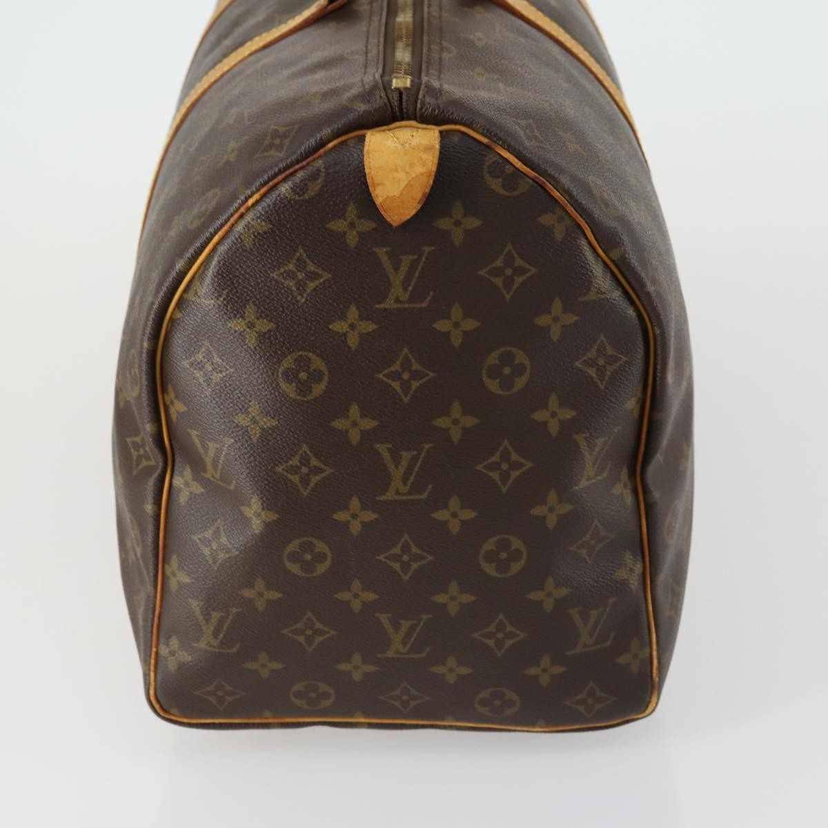 Louis Vuitton Keepall Bag Monogram Canvas Brown Canvas Travel Bag Bag (Authentic Pre-Loved)