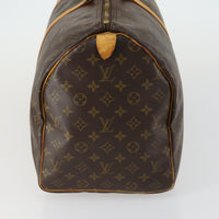Louis Vuitton Keepall Bag Monogram Canvas Brown Canvas Travel Bag Bag (Authentic Pre-Loved)