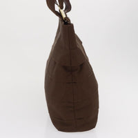 Salvatore Ferragamo Vara Tote Canvas Brown Canvas Tote Bag Bag (Authentic Pre-Loved)