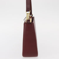 Burberry Vintage Shoulder Bag Leather Burgundy Leather Shoulder Bag Bag (Authentic Pre-Loved)