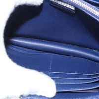 Prada Gaufre Flap Shoulder Bag Nappa Leather Blue Leather Shoulder Bag Bag (Authentic Pre-Loved)