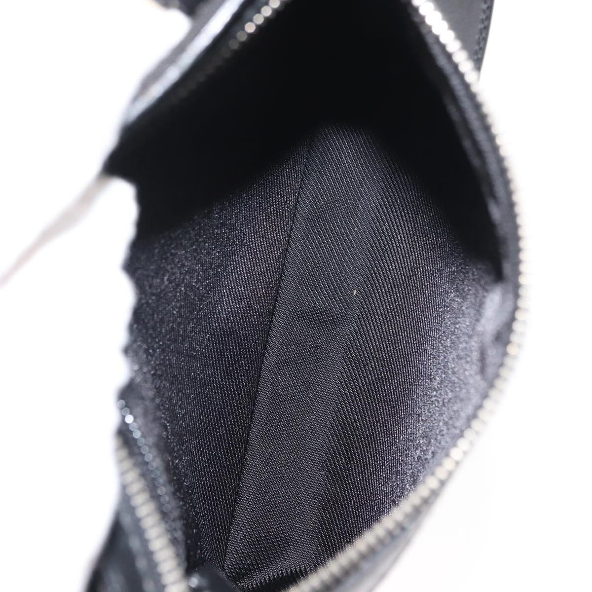 Gucci Vintage Flat Messenger Bag Nylon And Leather Black Nylon Shoulder Bag Bag (Pre-Loved)