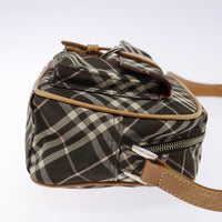 Burberry Nova Check Blue Label Canvas Brown Canvas Shoulder Bag Bag (Pre-Loved)