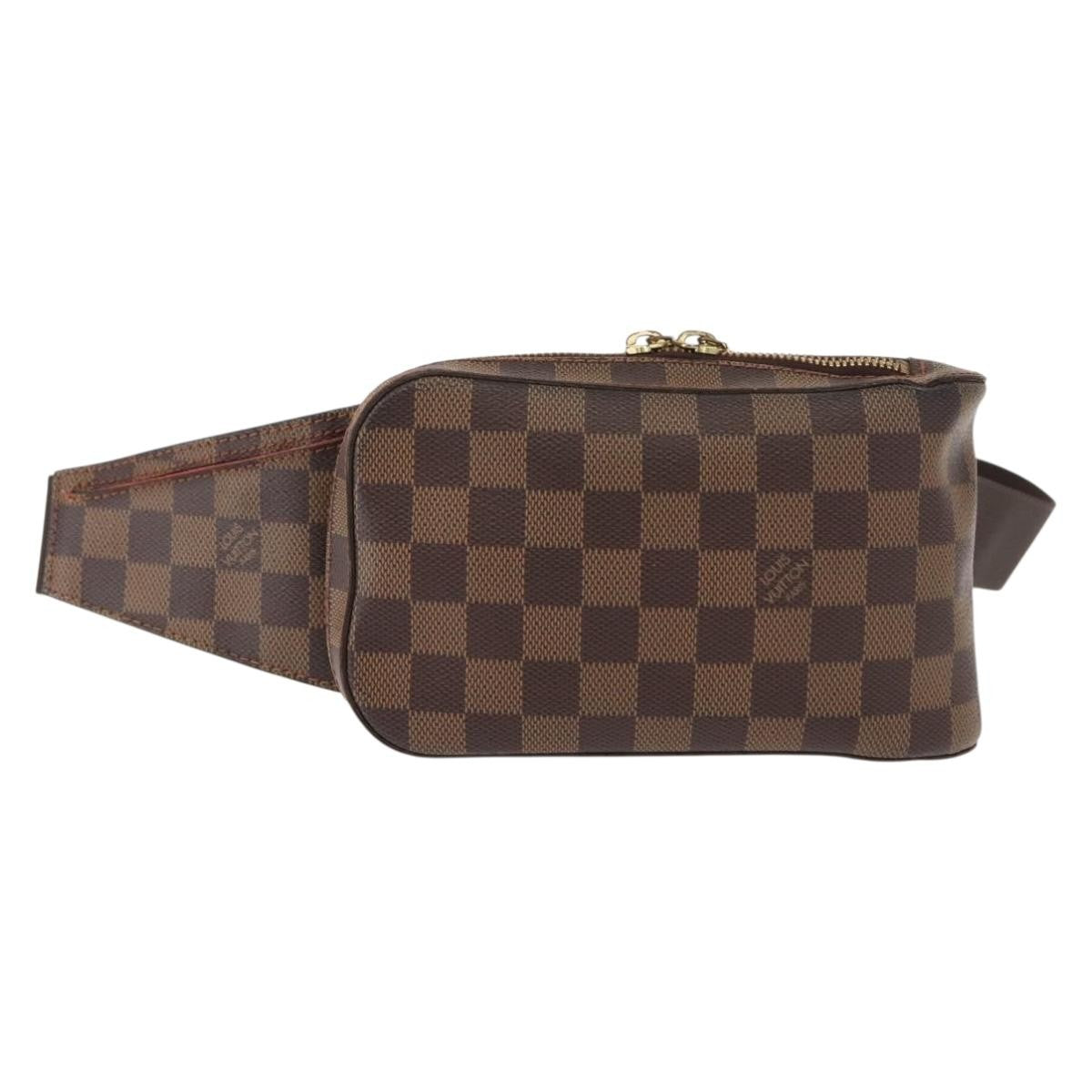 Louis Vuitton Geronimos Waist Bag Damier Brown Canvas Shoulder Bag Bag (Authentic Pre-Loved)