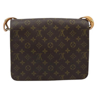 Louis Vuitton Cartouchiere Handbag Monogram Canvas Brown Canvas Shoulder Bag Bag (Authentic Pre-Loved)