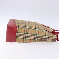 Burberry Nova Check Tote Canvas Check Pattern Beige Canvas Tote Bag Bag (Authentic Pre-Loved)