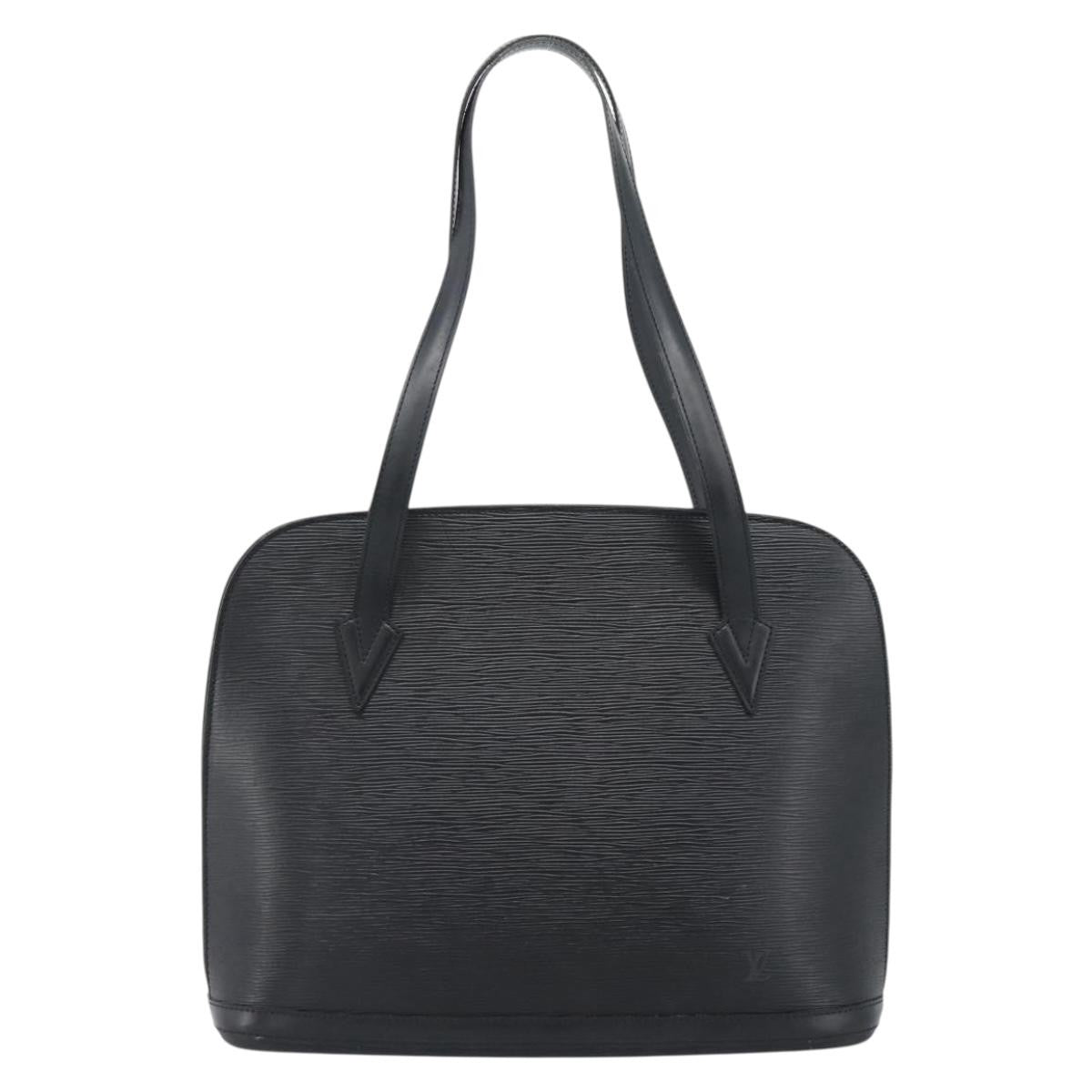 Louis Vuitton Lussac Handbag Epi Leather Black Leather Shoulder Bag Bag (Authentic Pre-Loved)