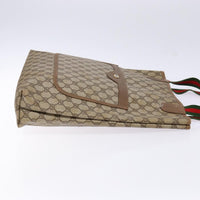 Gucci Ophidia Front Pocket Shopper Tote Gg Coated Canvas Beige Canvas Tote Bag Bag (Authentic Pre-Loved)