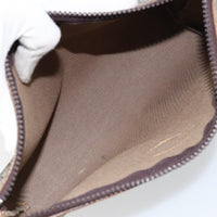 Gucci Zip Pouch Gg Canvas Beige Canvas Clutche & Pouche Bag (Authentic Pre-Loved)