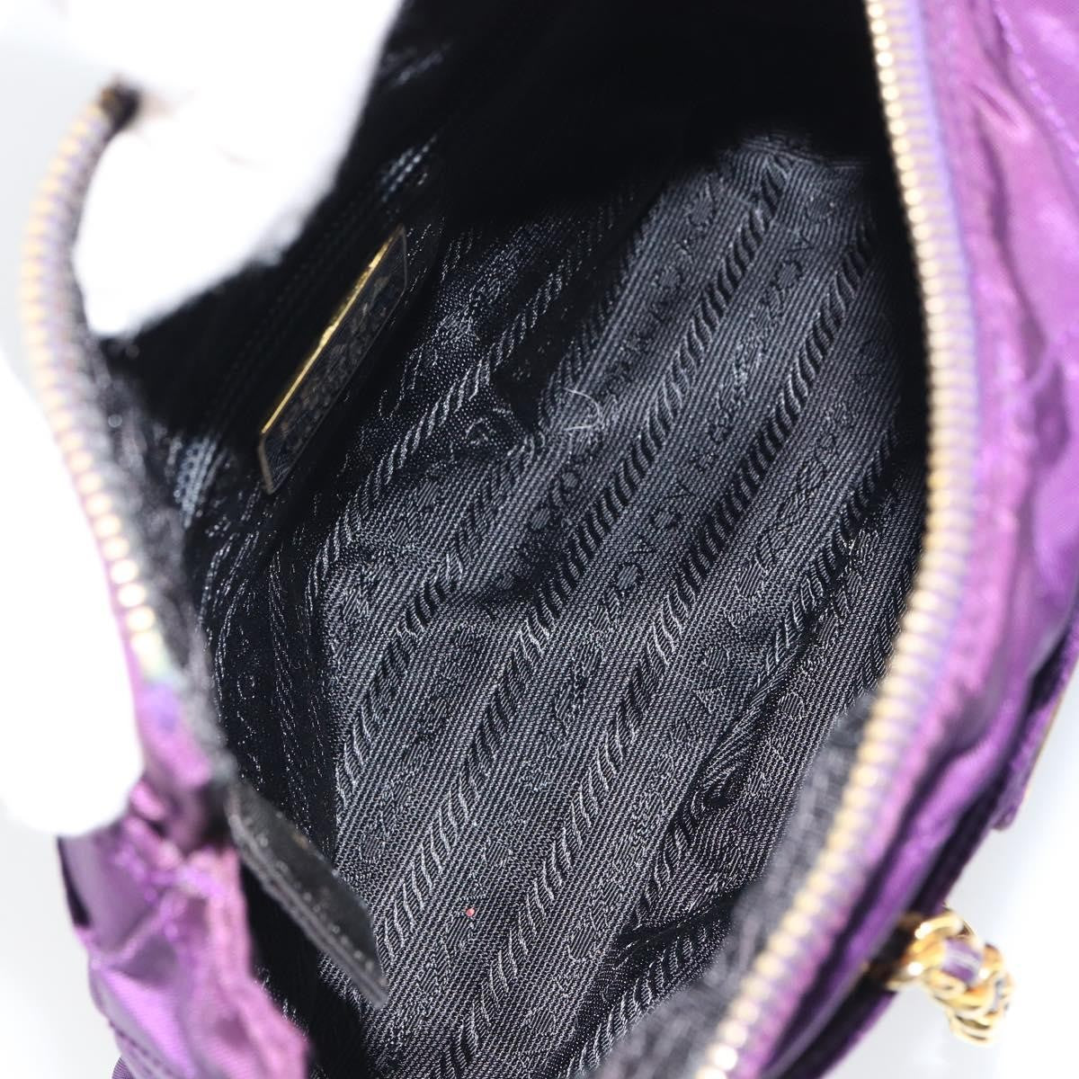 Prada Re-Edition 1995 Chain Tote Quilted Re-Nylon Purple Nylon Shoulder Bag Bag (Pre-Loved)