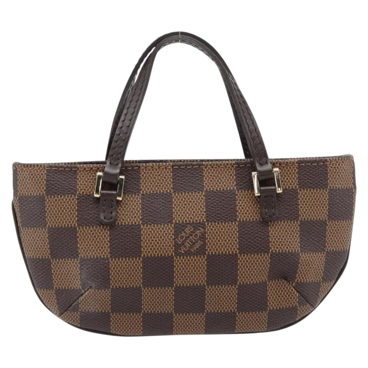 Louis Vuitton Manosque Pochette Damier Brown Canvas Clutche & Pouche Bag (Pre-Loved)