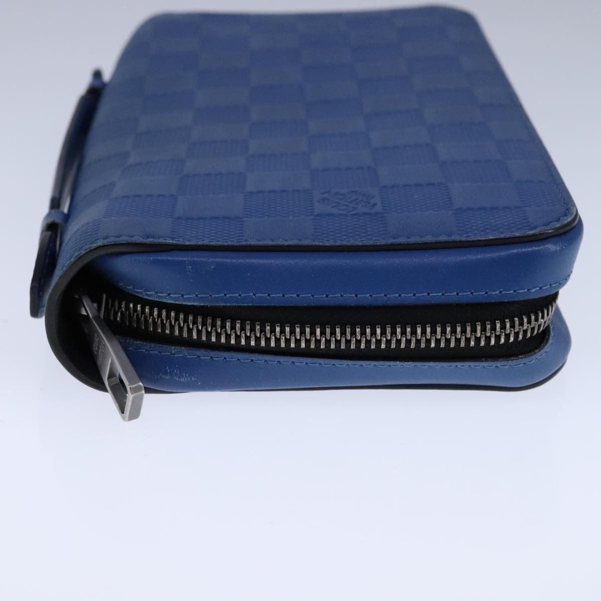 Louis Vuitton Organiser Atholl Leather Blue Leather Wallets Accessory (Authentic Pre-Loved)
