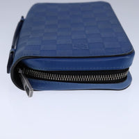 Louis Vuitton Organiser Atholl Leather Blue Leather Wallets Accessory (Authentic Pre-Loved)