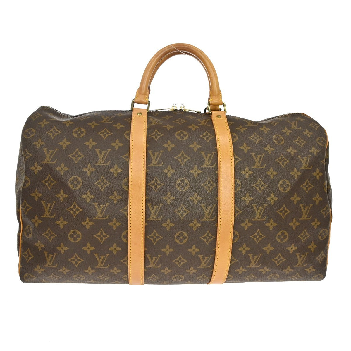 Louis Vuitton Louis Vuitton Keepall Bag Monogram Canvas Brown Canvas Travel Bag Bag (Pre-Loved)