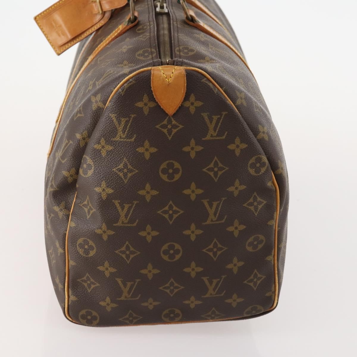 Louis Vuitton Keepall Bag Monogram Canvas Brown Canvas Handbag (Authentic Pre-Loved)