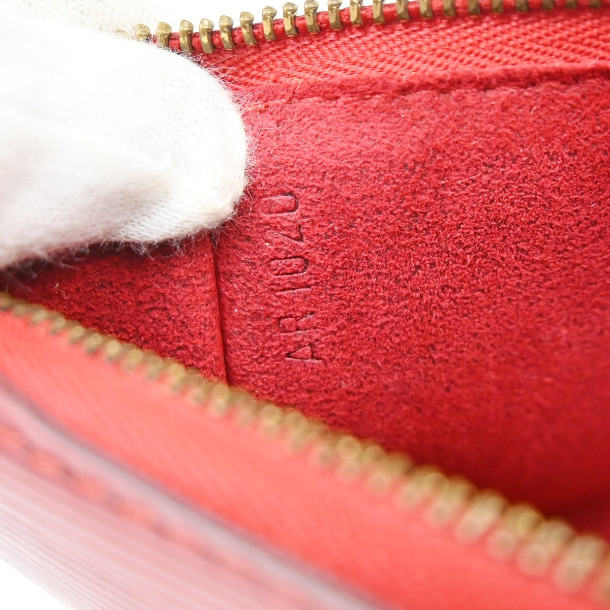 Louis Vuitton Pochette Accessoires Epi Leather Red Leather Clutche & Pouche Bag (Pre-Loved)