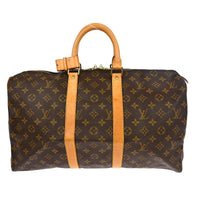 Louis Vuitton Louis Vuitton Keepall Bag Monogram Canvas Brown Canvas Travel Bag Bag (Authentic Pre-Loved)