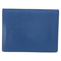 Louis Vuitton Porte-Documents Senateur Bag Epi Leather Blue Leather Clutche & Pouche Bag (Pre-Loved)