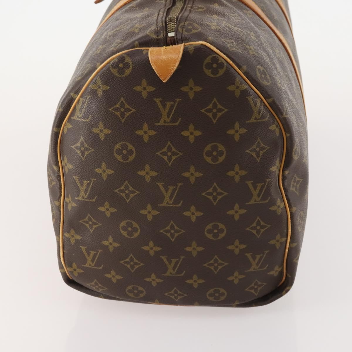 Louis Vuitton Keepall Bag Monogram Canvas Brown Canvas Travel Bag Bag (Pre-Loved)
