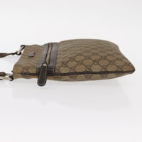 Gucci Flat Messenger Bag Gg Coated Canvas Beige Pvc Shoulder Bag Bag (Authentic Pre-Loved)