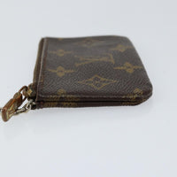 Louis Vuitton Pochette Clés Monogram Canvas Brown Canvas Wallets Accessory (Pre-Loved)