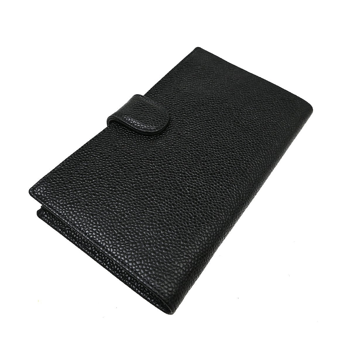 Chanel Timeless Cc French Wallet Caviar Black Calfskin Wallets Accessory (Pre-Loved)