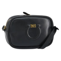 Salvatore Ferragamo City Camera Bag Leather Black Leather Shoulder Bag Bag (Pre-Loved)