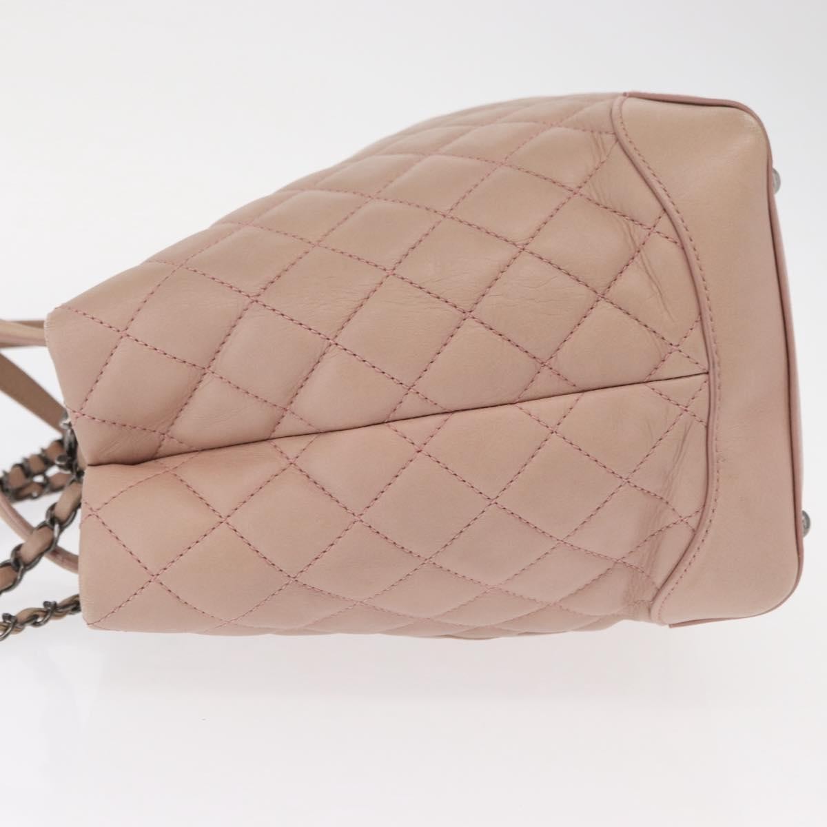 Chanel Easy Shopping Tote Quilted Calfskin Pink Leather Tote Bag Bag (Authentic Pre-Loved)