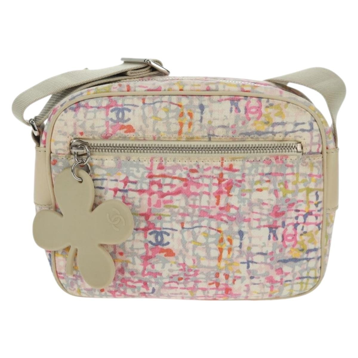 Chanel Vintage Clover Camera Bag Printed Canvas Multicolour Canvas Shoulder Bag Bag (Pre-Loved)