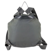 Prada Double Front Pocket Backpack Tessuto Gray Nylon Backpack Bag (Authentic Pre-Loved)