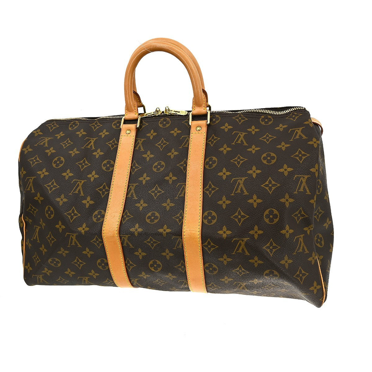 Louis Vuitton Louis Vuitton Keepall Bag Monogram Canvas Brown Canvas Travel Bag Bag (Pre-Loved)