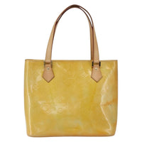 Louis Vuitton Houston Handbag Monogram Vernis Yellow Patent_Leather Tote Bag Bag (Authentic Pre-Loved)