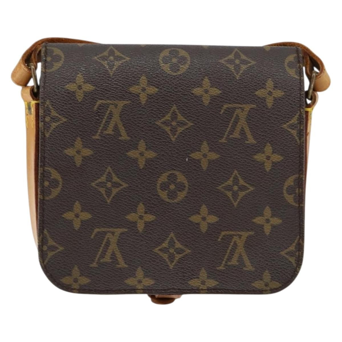 Louis Vuitton Cartouchiere Handbag Monogram Canvas Brown Canvas Shoulder Bag Bag (Pre-Loved)