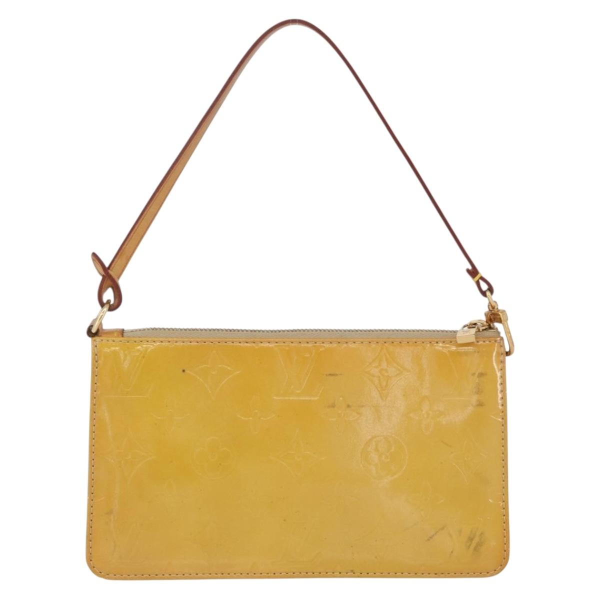 Louis Vuitton Lexington Pochette Monogram Vernis Beige Patent_Leather Clutche & Pouche Bag (Authentic Pre-Loved)