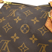 Louis Vuitton Speedy Handbag Monogram Canvas Brown Canvas,Leather Handbag (Authentic Pre-Loved)