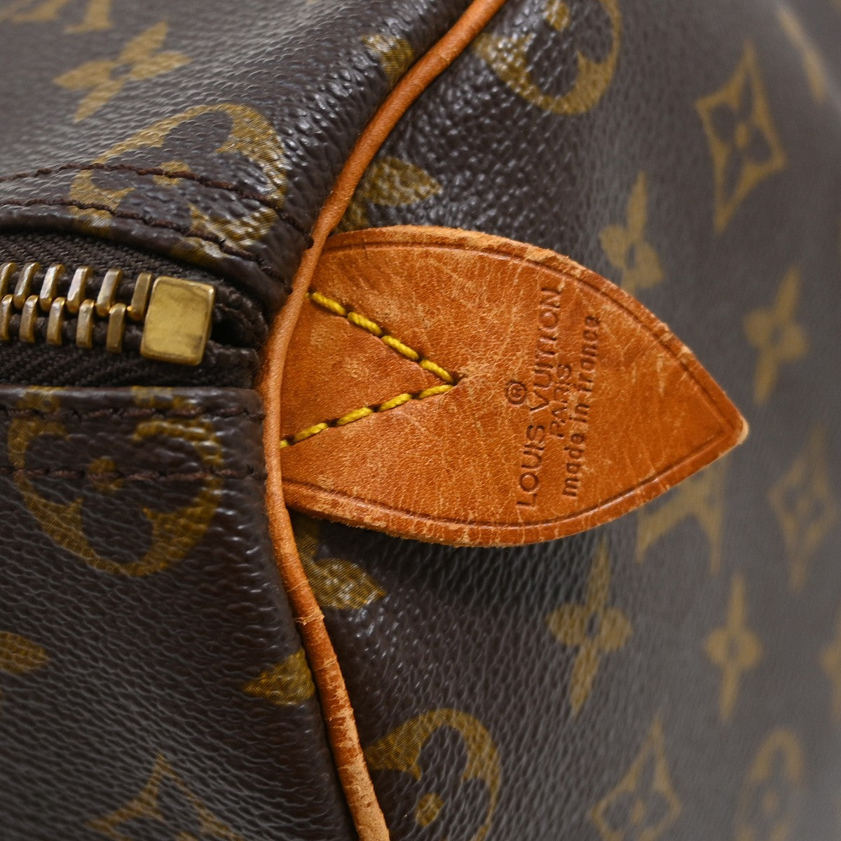 Louis Vuitton Keepall Bag Monogram Canvas Brown Canvas Travel Bag Bag (Pre-Loved)