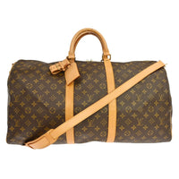 Louis Vuitton Louis Vuitton Keepall Bandouliere Bag Monogram Canvas Brown Canvas Travel Bag Bag (Authentic Pre-Loved)