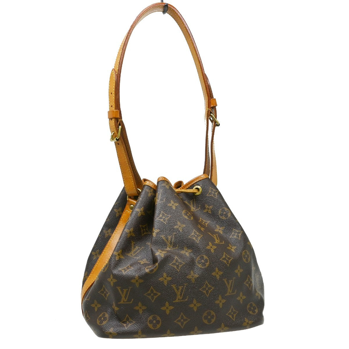 Louis Vuitton Louis Vuitton Petit Noe Handbag Monogram Canvas Brown Canvas Shoulder Bag Bag (Pre-Loved)