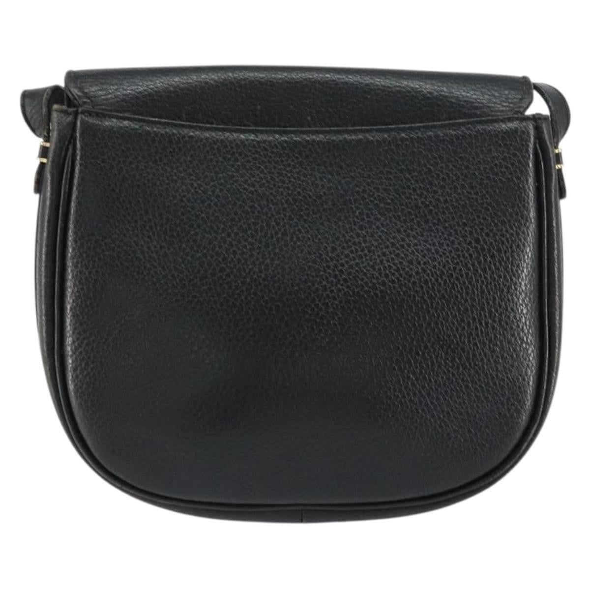 Burberry Vintage Shoulder Bag Leather Black Leather Shoulder Bag Bag (Pre-Loved)