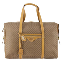 Gucci Vintage Travel Bag Gg Canvas Beige Pvc Travel Bag Bag (Authentic Pre-Loved)