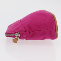 Hermes Bolide Travel Pouch Canvas Pink Canvas Clutche & Pouche Bag (Authentic Pre-Loved)