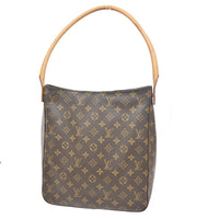 Louis Vuitton Monogram Looping Handbag Monogram Canvas Brown Canvas Shoulder Bag Bag (Authentic Pre-Loved)