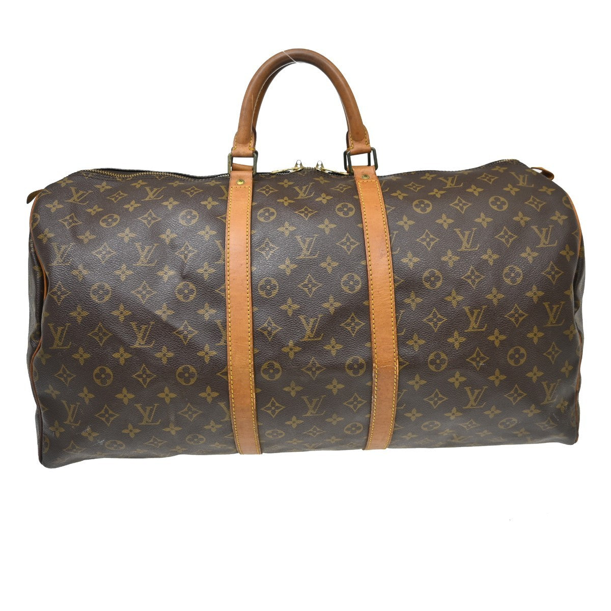 Louis Vuitton Louis Vuitton Keepall Bag Monogram Canvas Brown Canvas Travel Bag Bag (Authentic Pre-Loved)