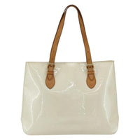 Louis Vuitton Brentwood Handbag Monogram Vernis Beige Patent_Leather Tote Bag Bag (Pre-Loved)